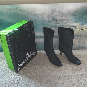 Sam Edelman Lolita Black Leather Boots